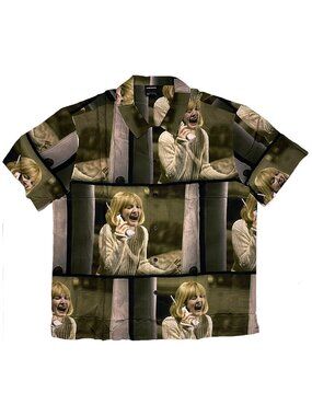 Scream Casey Becker DUMBGOOD Horror Camp Button-Up Shirt NWT XXL